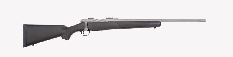 Mossberg Patriot 350 Legend Bolt-Action Rifle – 22" Barrel, Stainless Cerakote, Black Synthetic Stock