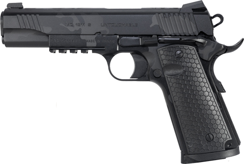 Girsan MC1911S Untouchable 1911 Pistol – .45 ACP, 5" Barrel, Black Camo G10 Grips, 8+1 Rounds - Image 2