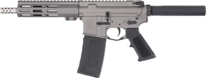 GLFA AR-15 Pistol 223 Wylde 7.5" Stainless Barrel – Tungsten Cerakote | Billet Upper/Lower - Image 2