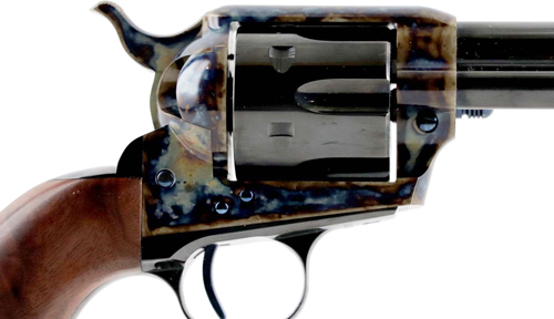 Standard Manufacturing SAA .45 Long Colt 7.5" Single Action Revolver – Case Colored Frame & 1-Piece Walnut Grip - Image 2