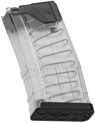 LANCER MAGAZINE L5AWM AR-15 - 5.56X45 20RD TRANSLUCENT CLEAR