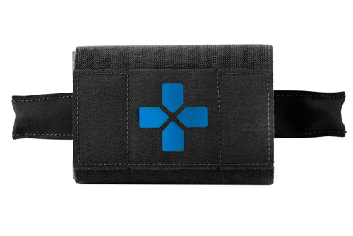 THE MICRO TRAUMA KIT NOW! COMPLETE KITS - BELT MOUNT, ESSENTIAL SUPPLIES, BLACK