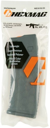 HEXMAG MAGAZINE AR-15 5.56X45 - 10RD GRAY POLYMER SERIES 2 - Image 2