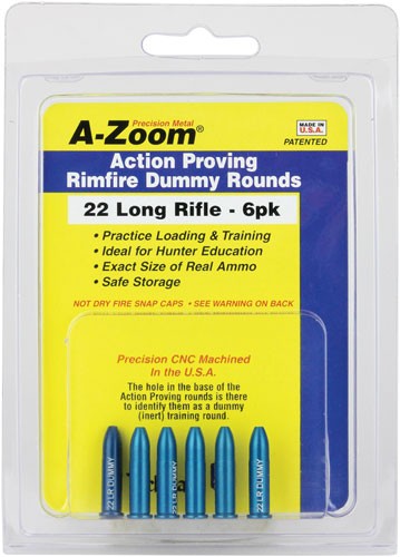 A-ZOOM TRAINING ROUNDS .22LR - ALUMINUM 6-PACK - Image 2