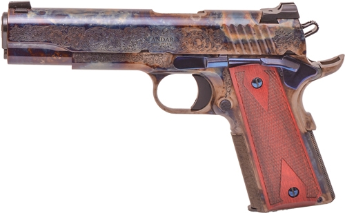 Standard Manufacturing 1911 .45 ACP Case Colored #1 Engraving – 5" Match Grade Semi-Auto Pistol - Image 2