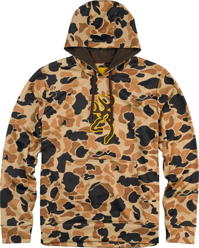 BROWNING TECH HOODIE LS - VINTAGE TAN XX-LARGE - Image 2