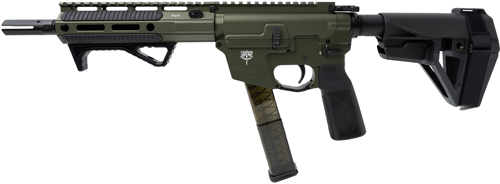 Freedom Ordnance FX9 Elite Pistol – 8" Barrel, 31-Round, SBA5 Brace, OD Green - Image 2