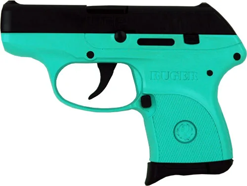 RUGER LCP 380ACP 6-SHOT FS - BLUED/SLD TURQUOIS FRM (TALO) - Image 2